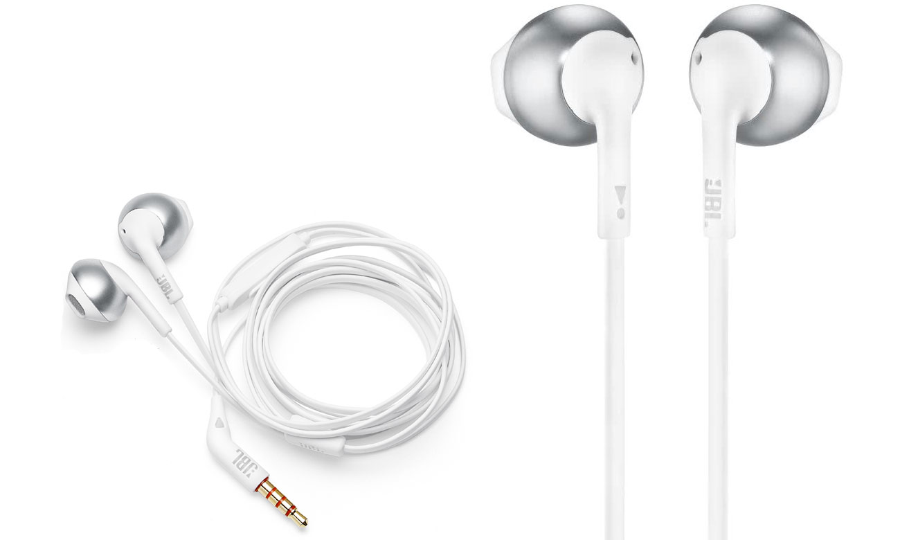 Słuchanie muzyki na smartfonie z słuchawkami JBL T205