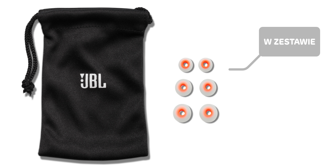 Silikonowe końcówki do T280 srebrnych