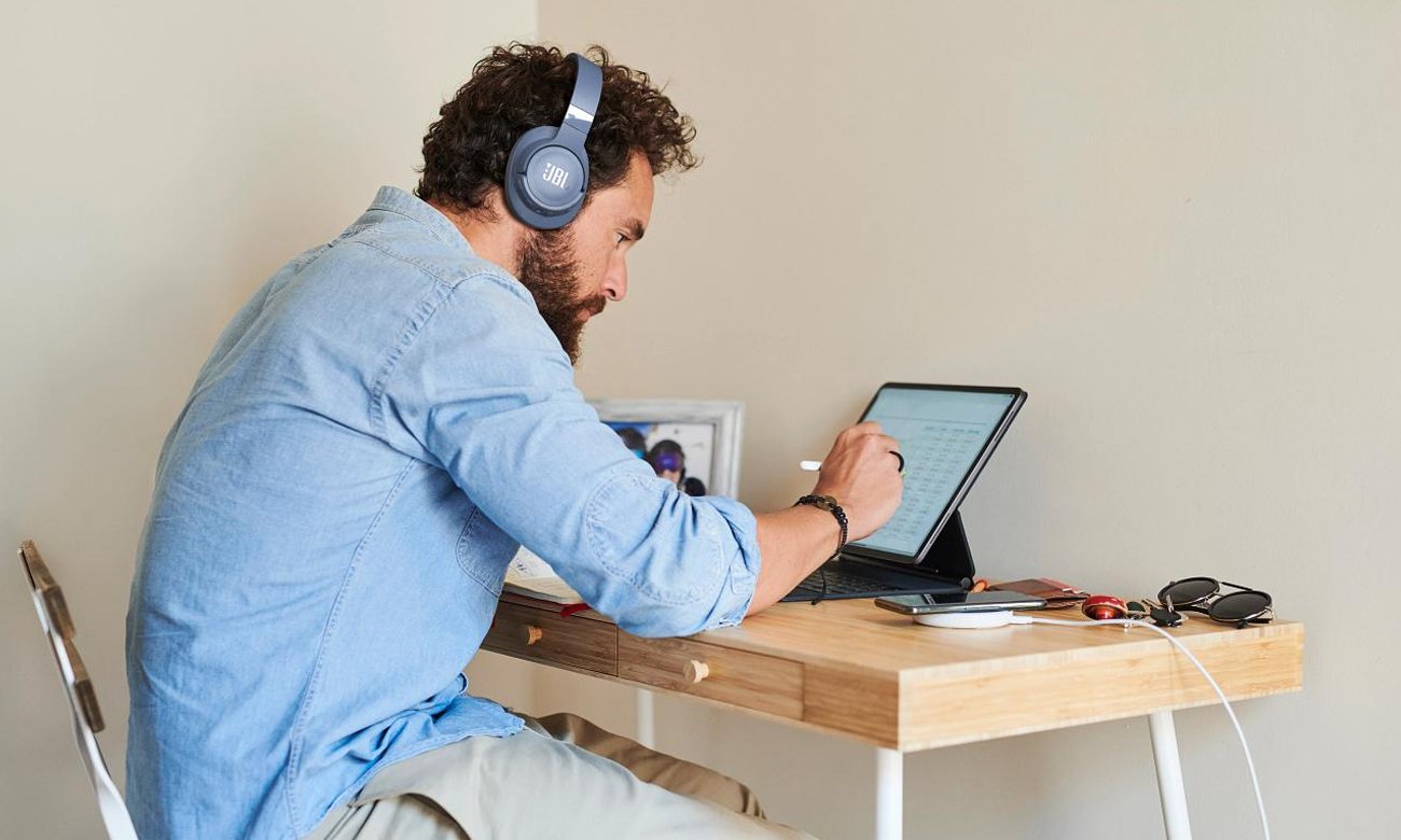 Słuchawki bezprzewodowe JBL Tune 760NC niebieskie