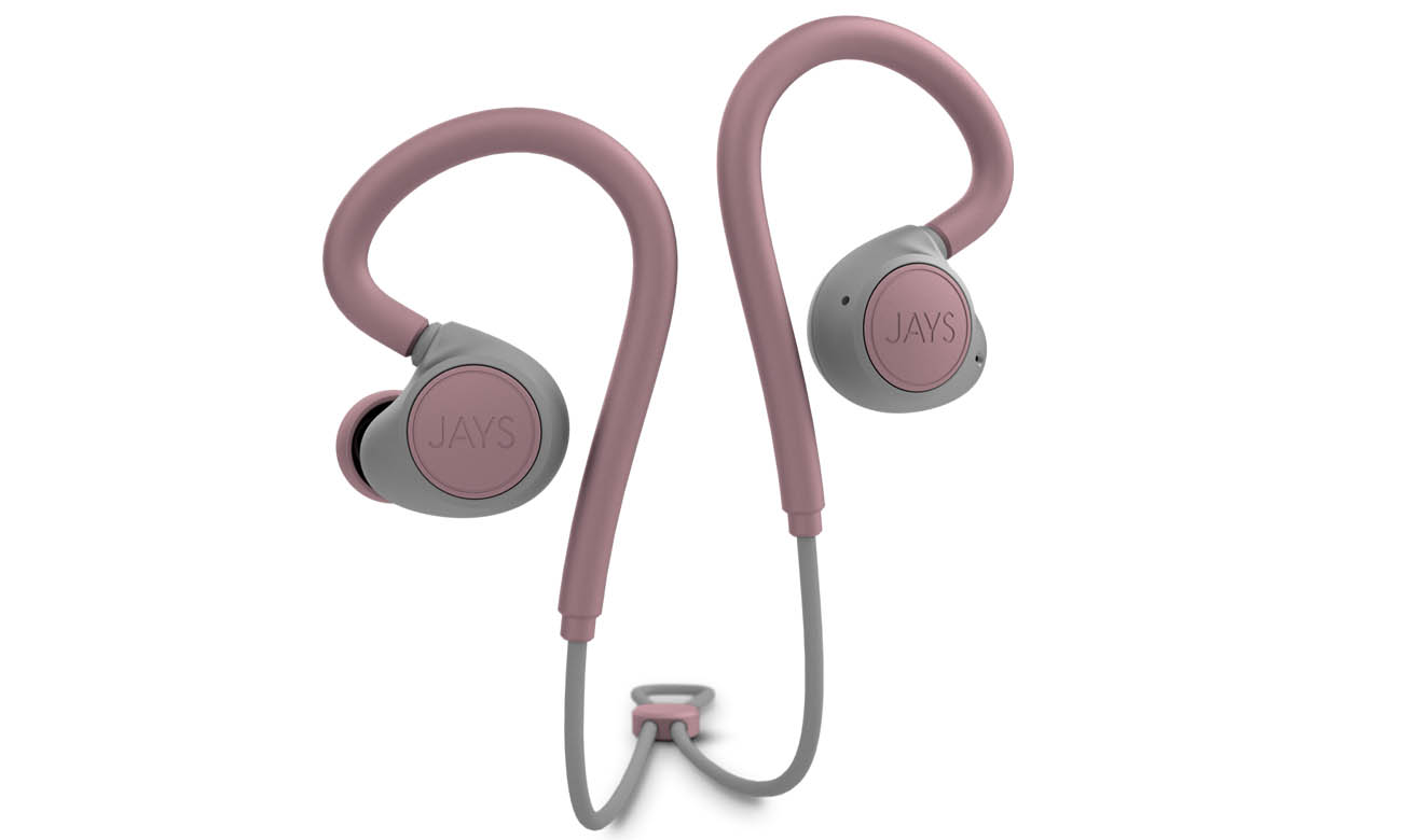 Słuchawki sportowe Jays m-Six Wireless Różowe