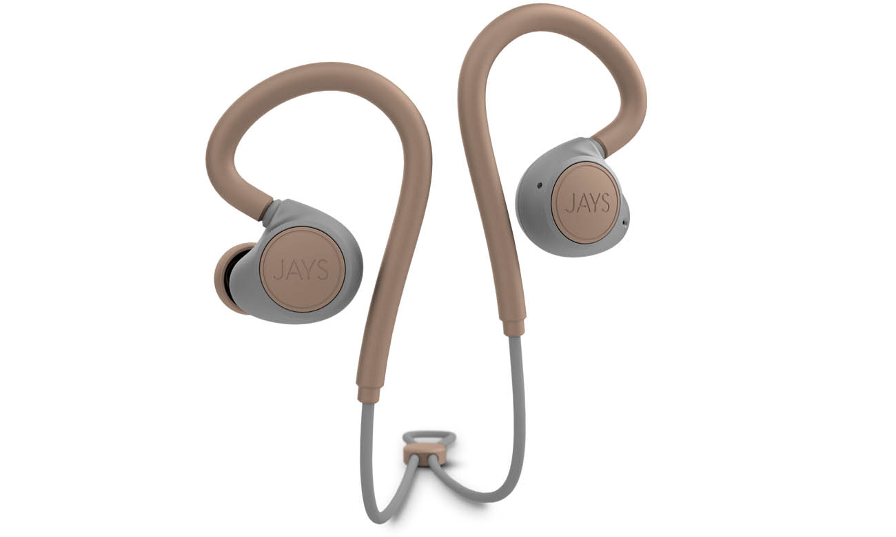 Słuchawki sportowe Jays m-Six Wireless Piaskowe