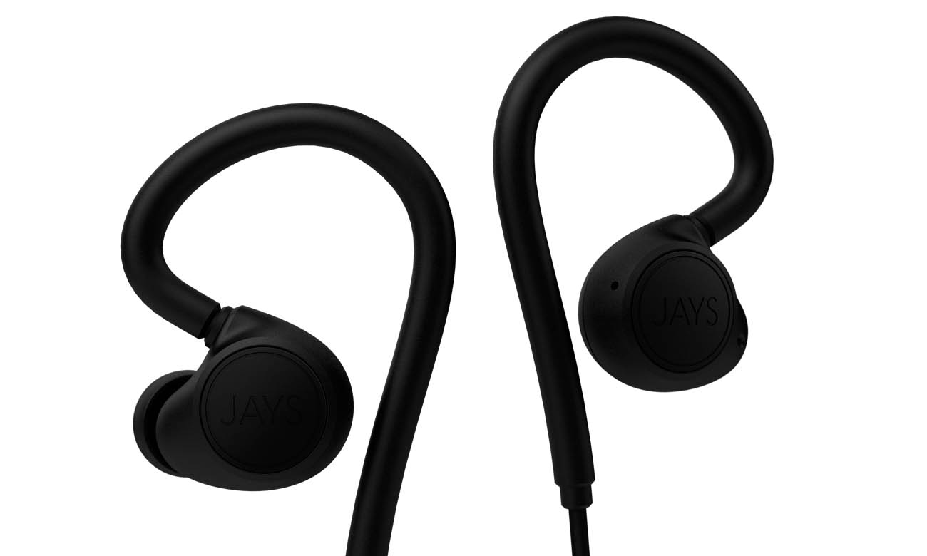 Słuchawki sportowe Jays m-Six Wireless Czarne