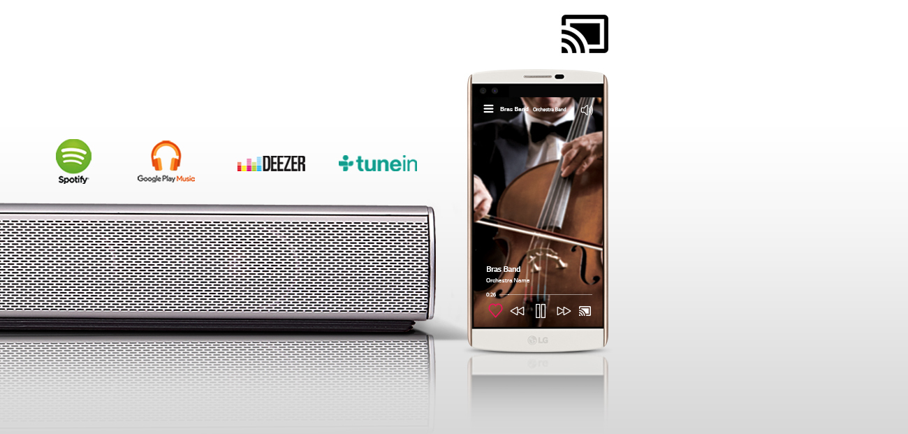 360W 4.1-kan. Soundbar SH7 google cast