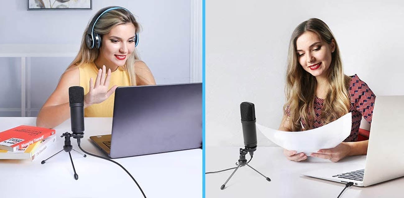 Mikrofon z kablem USB MAONO AU-A04TR idealny do podcastów