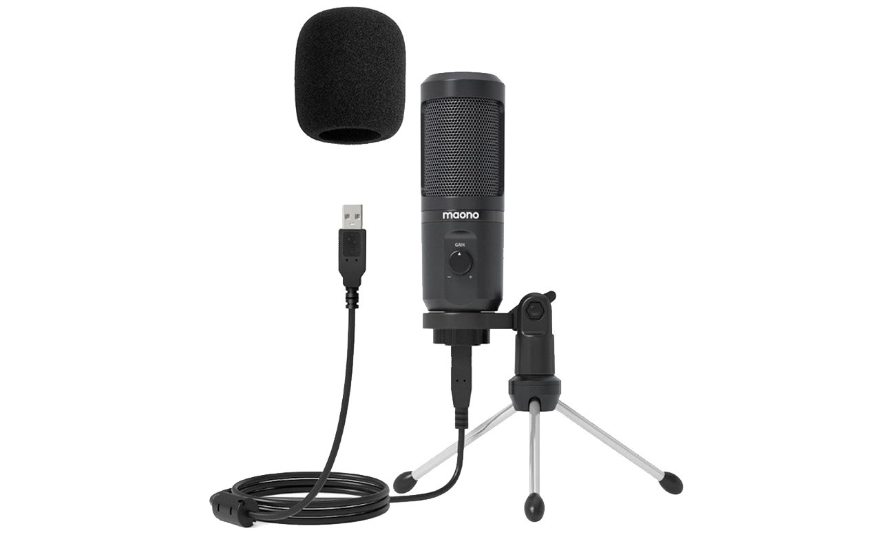 Mikrofon pojemnościowy MAONO AU-PM461 TR zestaw z wysięgnikiem