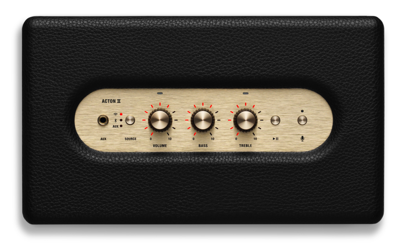 Marshall Acton II Voice Google z pokrętłami analogowymi