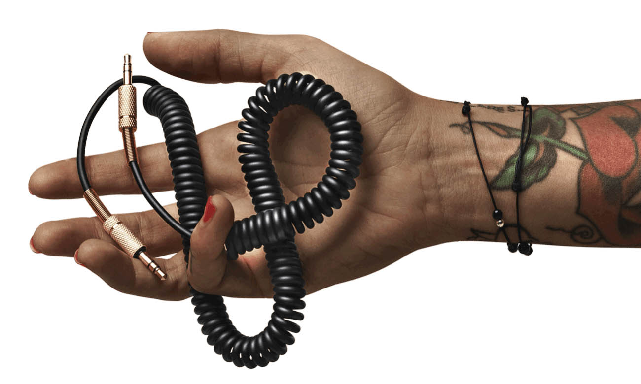Kabel spiralny głośnik Marshall czarny