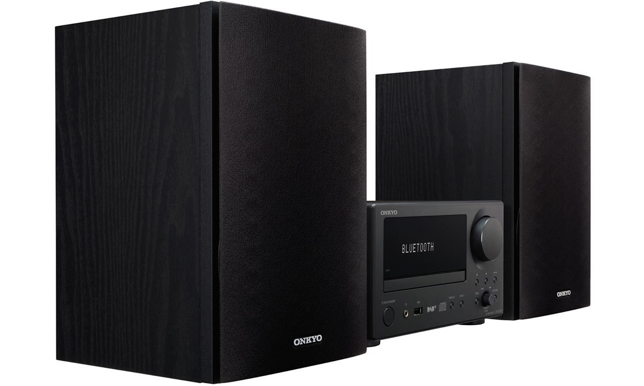 Funkcje i budowa czarnej mini wieży Onkyo CS-375D