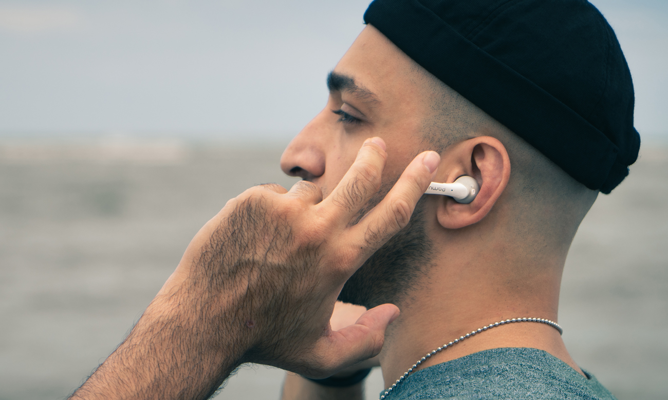 Słuchawki dokanałowe ze sterowaniem dotykowym True Wireless Pamu Slide Mini Białe