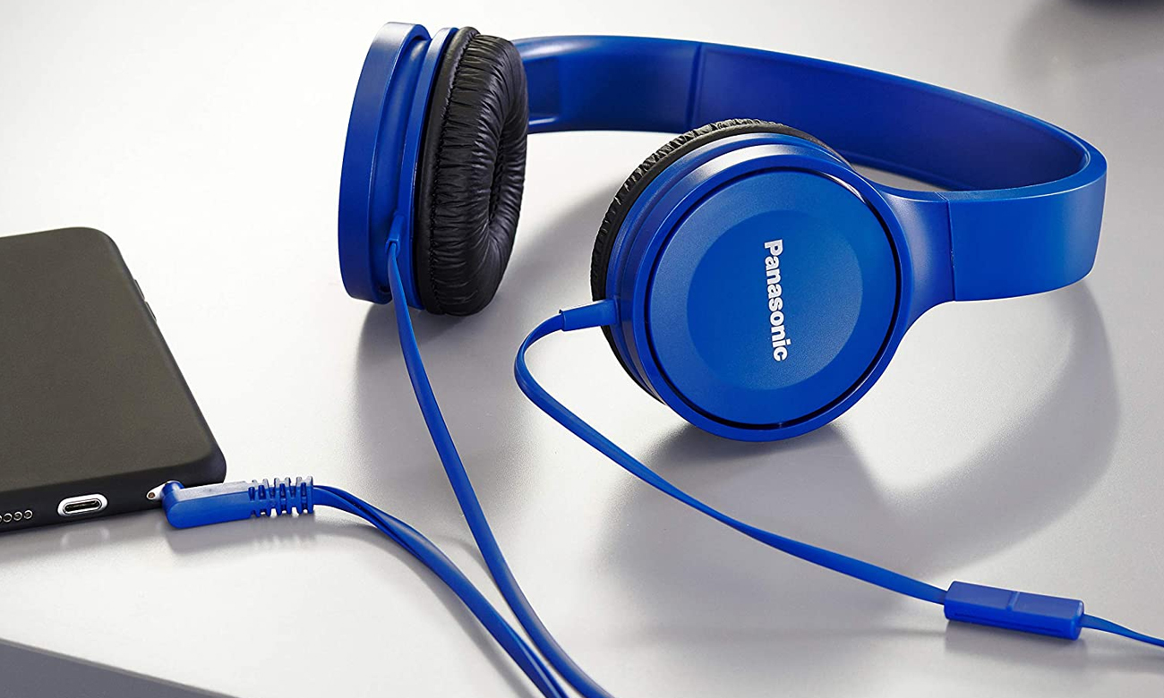 słuchawki przewodowe Panasonic RP-HF100ME Niebieskie