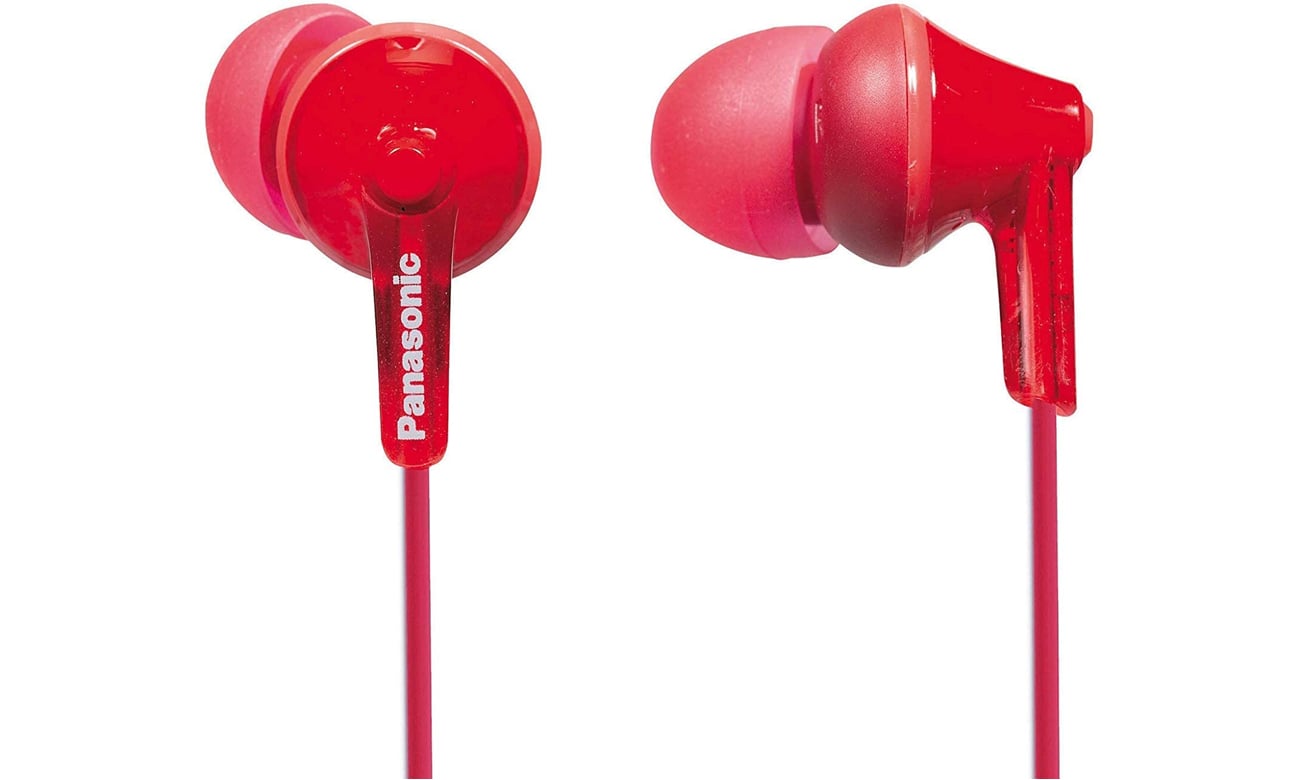 słuchawki przewodowe Panasonic RP-HJE125E Czerwone