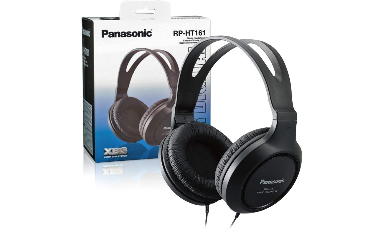 słuchawki przewodowe Panasonic RP-HT161E Czarne