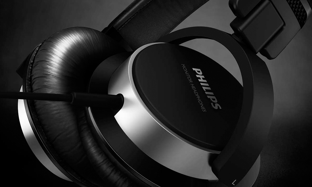 Czarne słuchawki nauszne Philips SHL3260BK
