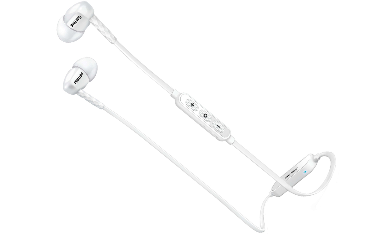 Douszne słuchawki bezprzewodowe Philips SHB5850 białe