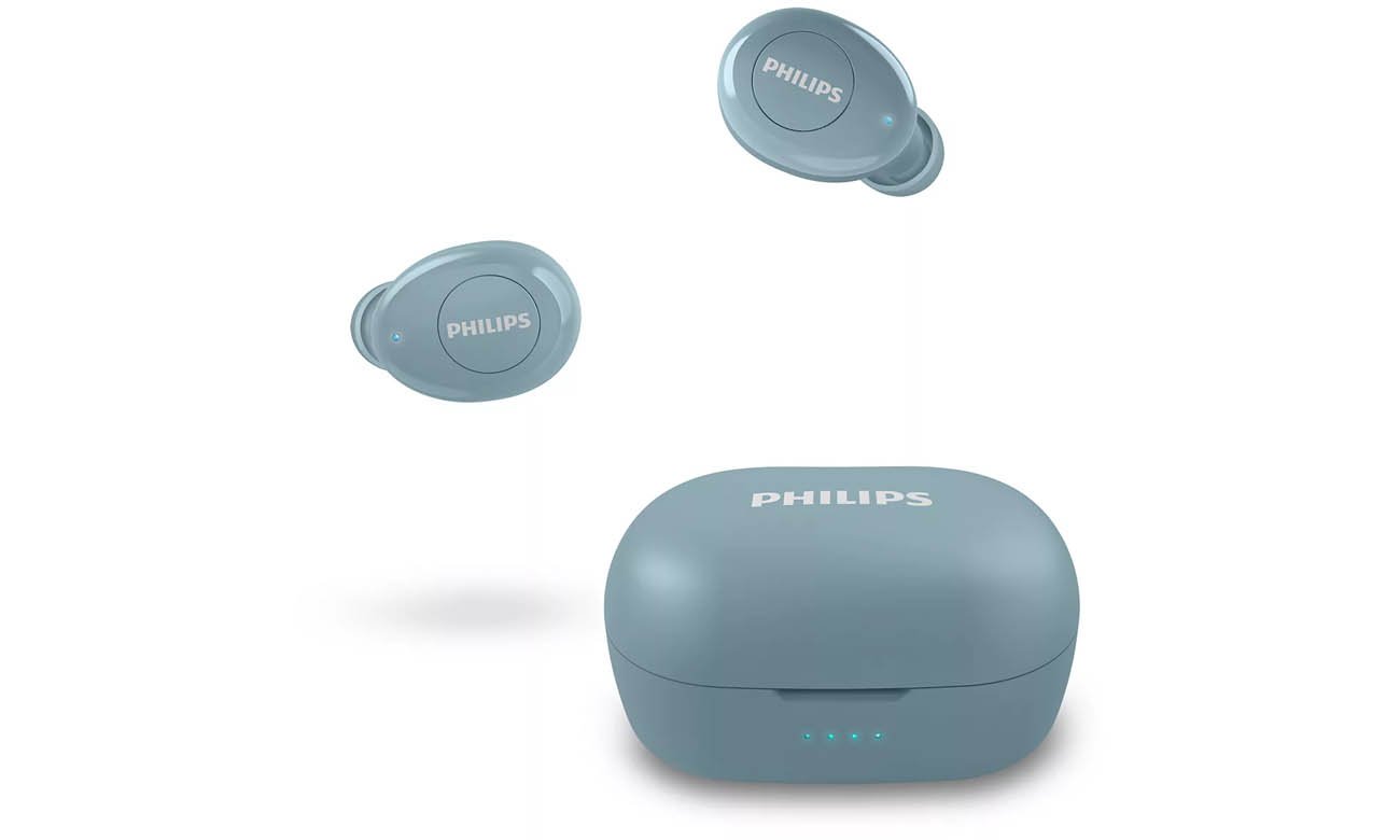 Dokanałowe słuchawki bezprzewodowe Philips TAT2205BL niebieskie