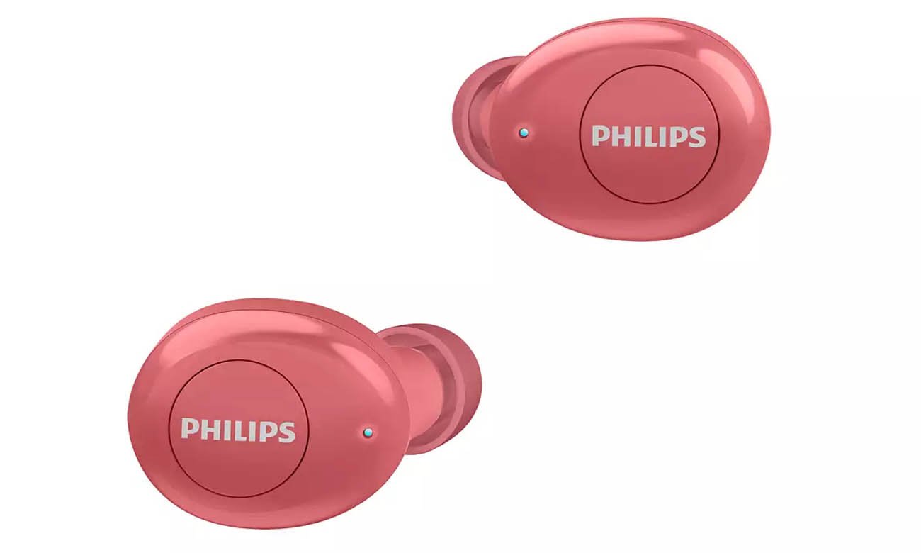 dokanałowe słuchawki TWS Philips TAT2205RD z wodoodpornością ipx4