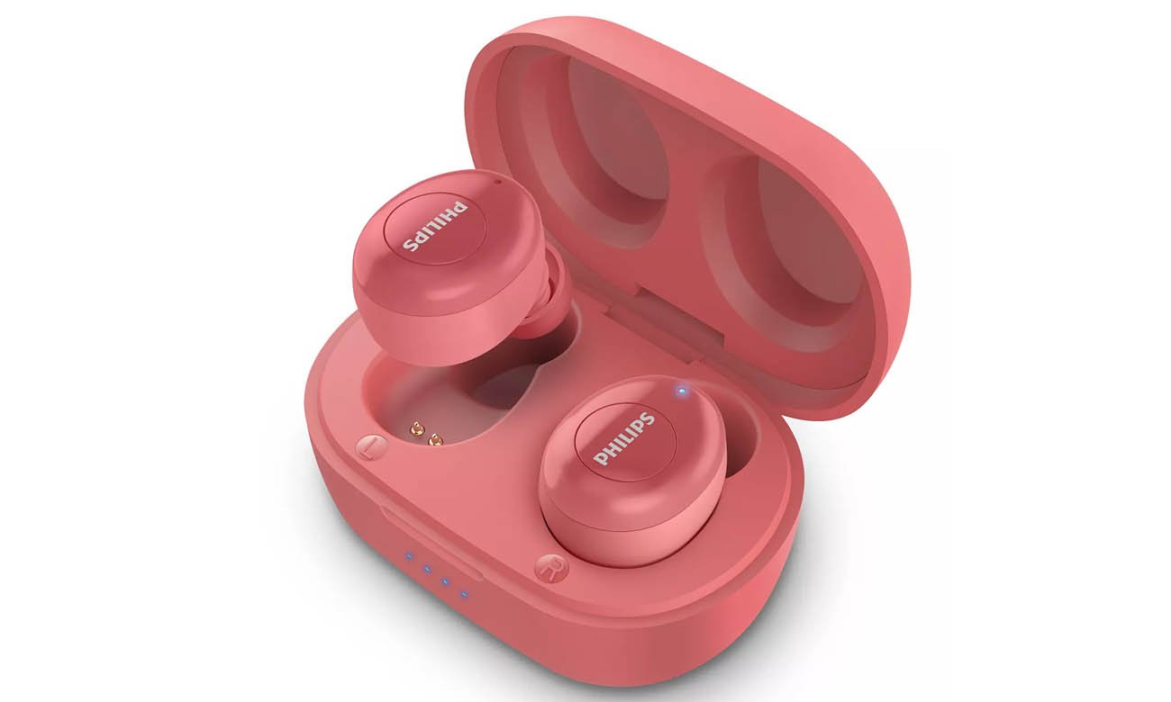 Etui z funkcją ładowania z słuchawkami Philips TAT2205RD