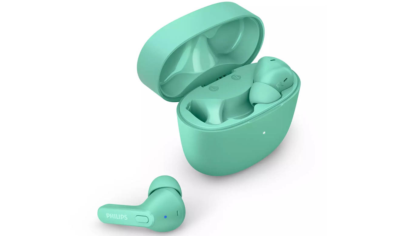 Dokanałowe słuchawki bezprzewodowe Philips TAT2206GR zielone