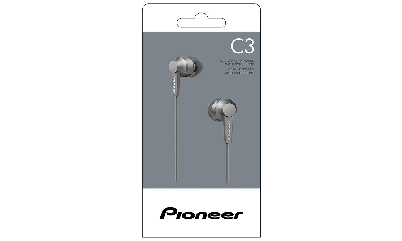 Dokanałowe słuchawki Pioneer SE-C3T + akcesoria