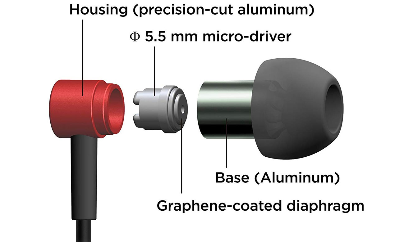 Słuchawki dokanałowe Pioneer SE-CH3T-R czarno-czerwone