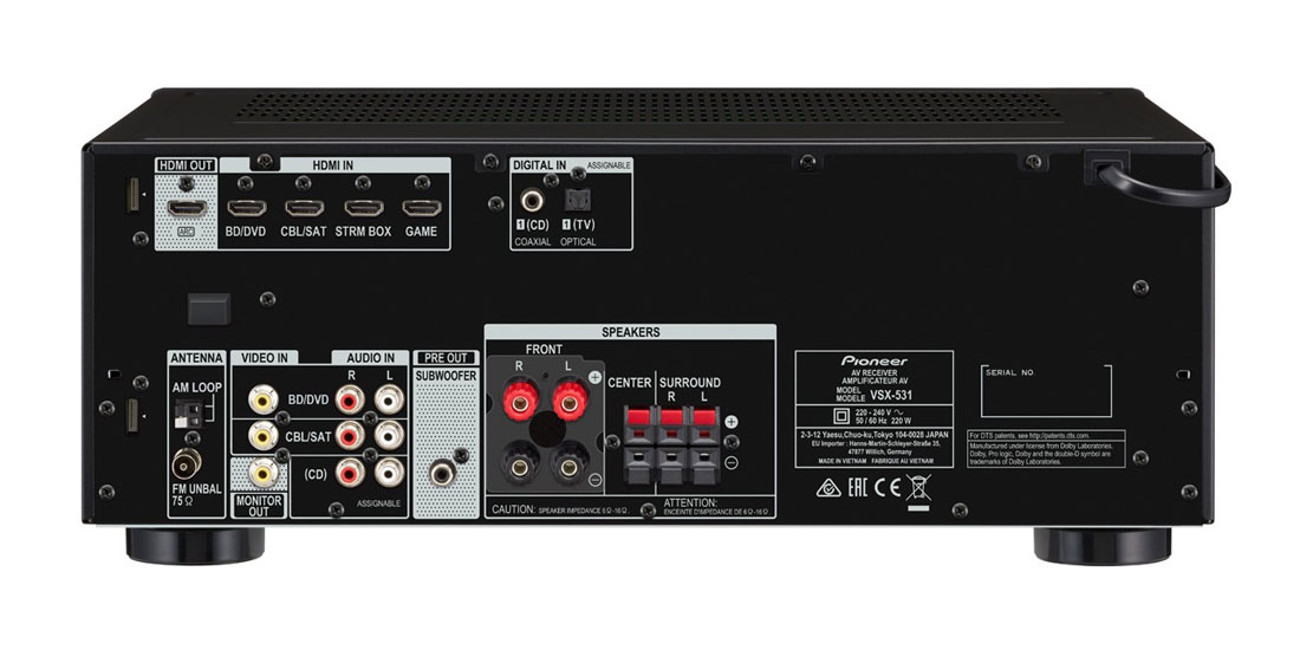 tył Pioneer VSX-531B