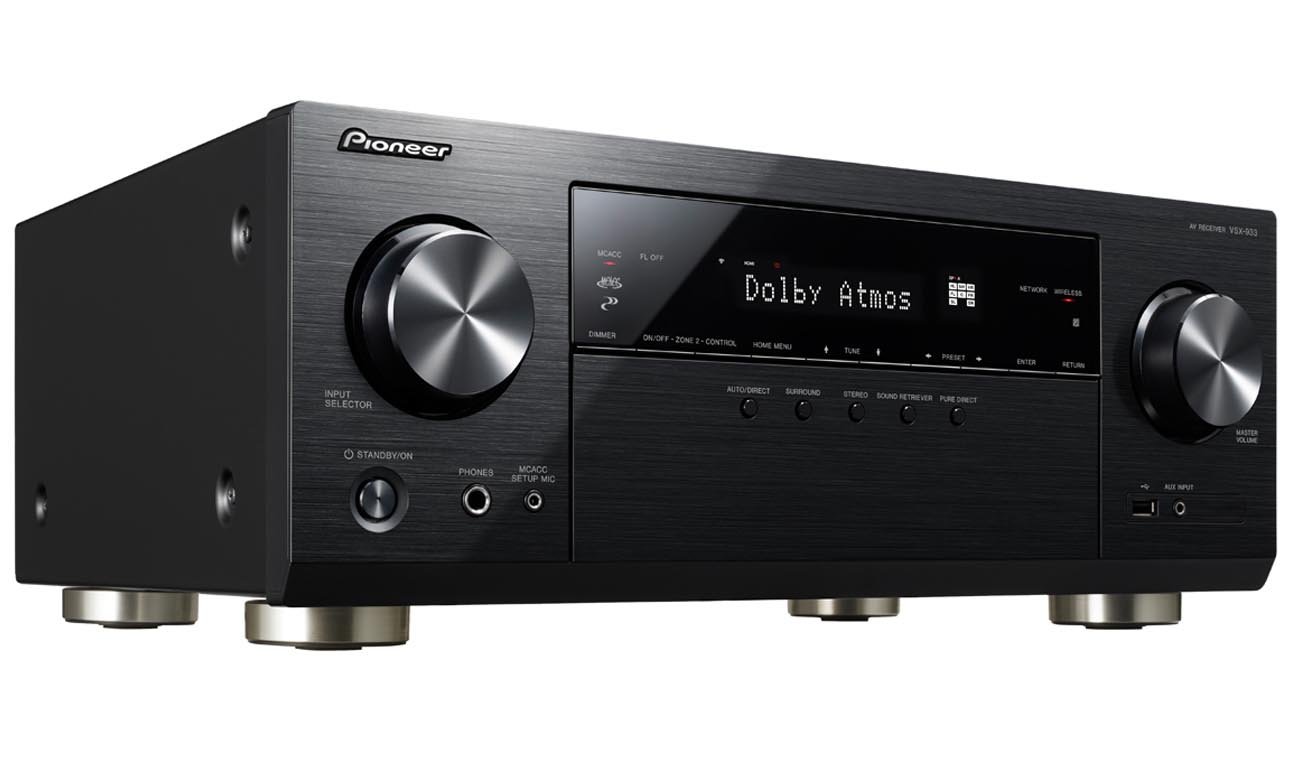 Funkcjonalny amplituner Pioneer VSX-933-B Chromecast, FlareConnect DTS Play-Fi