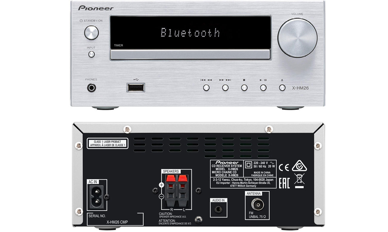 Pioneer X-HM26-S Srebrny - Wieże stereo - Sklep komputerowy - x-kom.pl