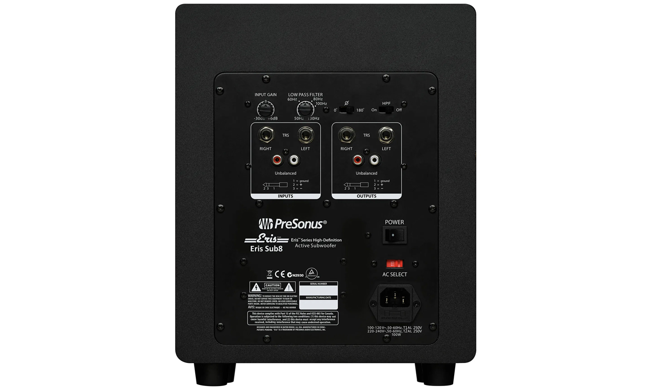 Subwoofer PreSonus Eris Sub8