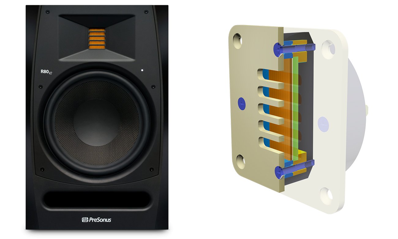 konstrukcja AMT w PreSonus R80 V2