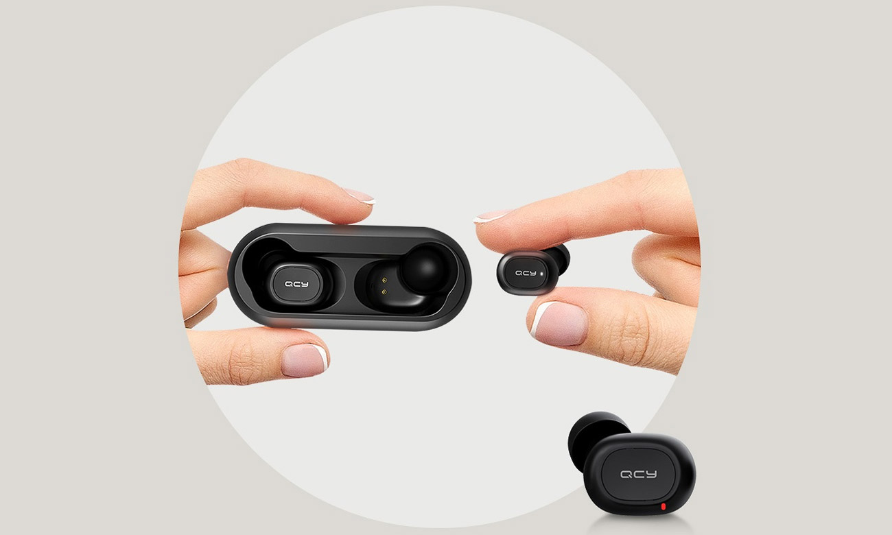 Dokanałowe słuchawki Bluetooth QCY T1 TWS