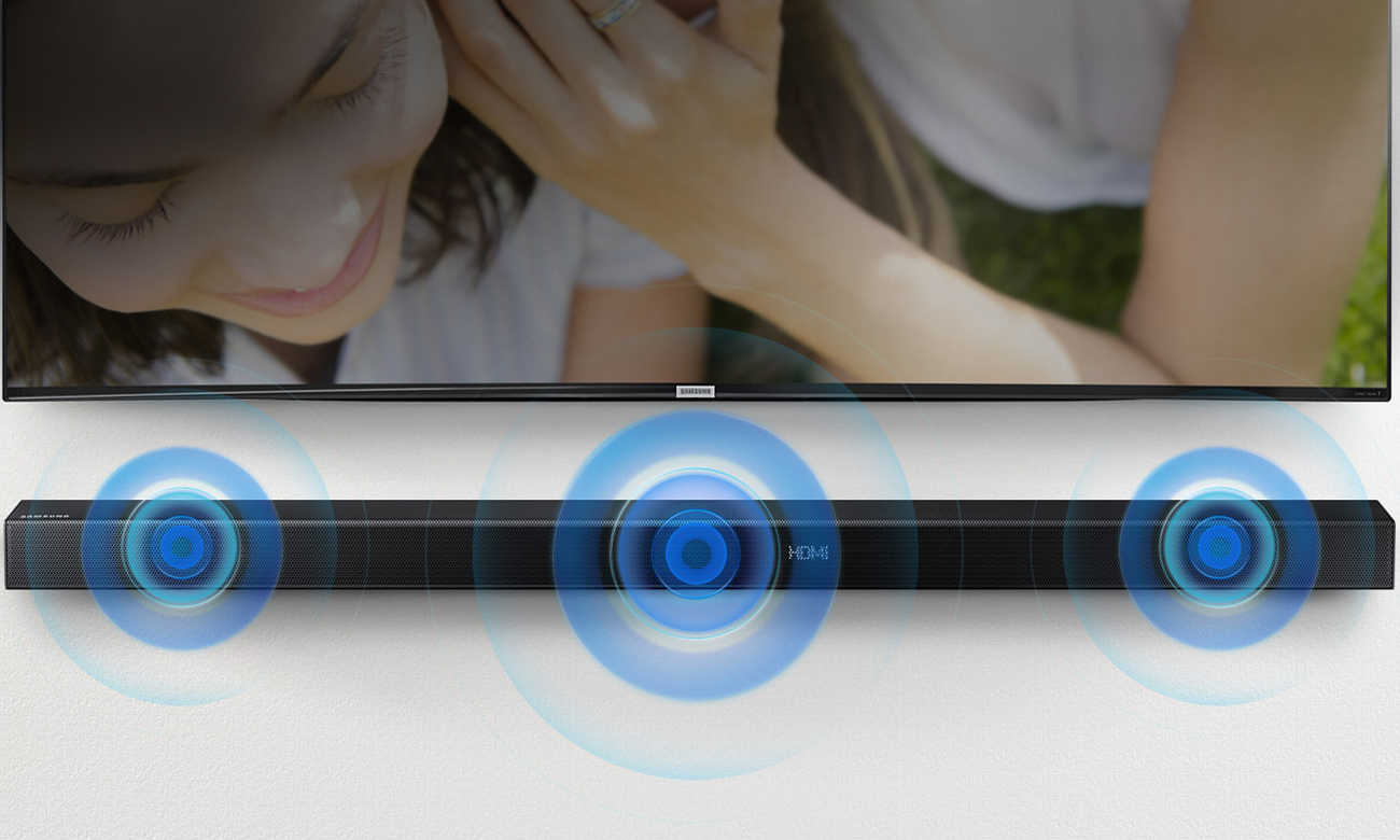 Czyste dialogi dzięki głośnikowi w urządzeniu Samsung HW-K551
