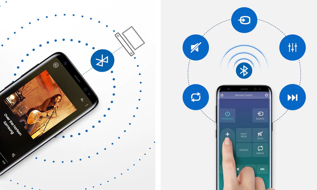 Sterowanie i łączność z soundbarem Samsung HW-N550