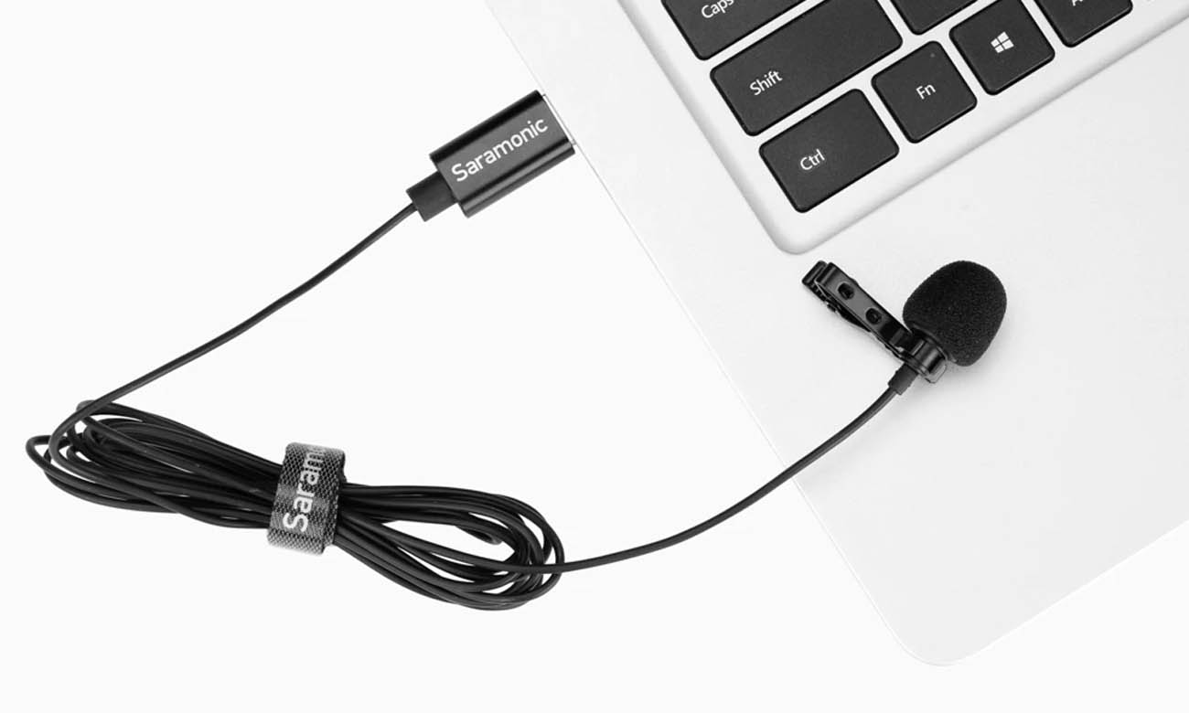 Mikrofon krawatowy Saramonic LavMicro SR-ULM10 do komputera