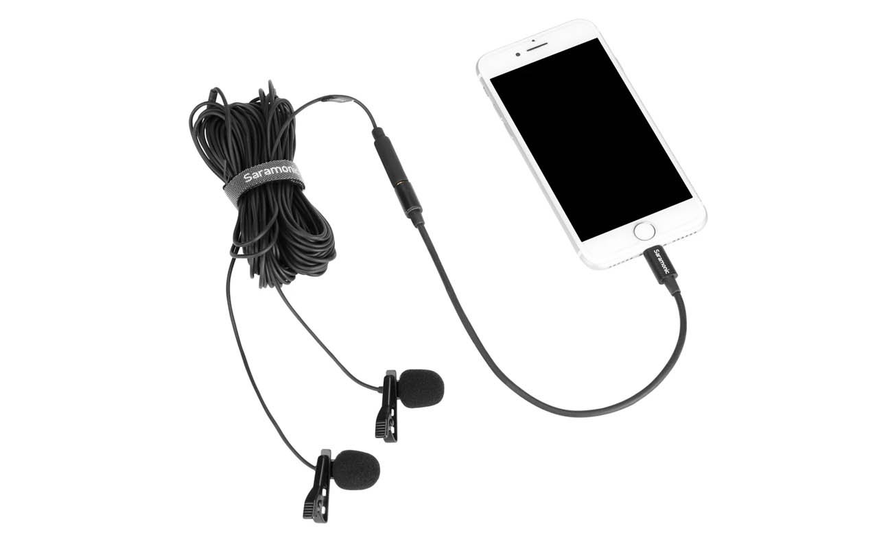 Mikrofon krawatowy Saramonic LavMicro U1C z odłączaną końcówką Lightning