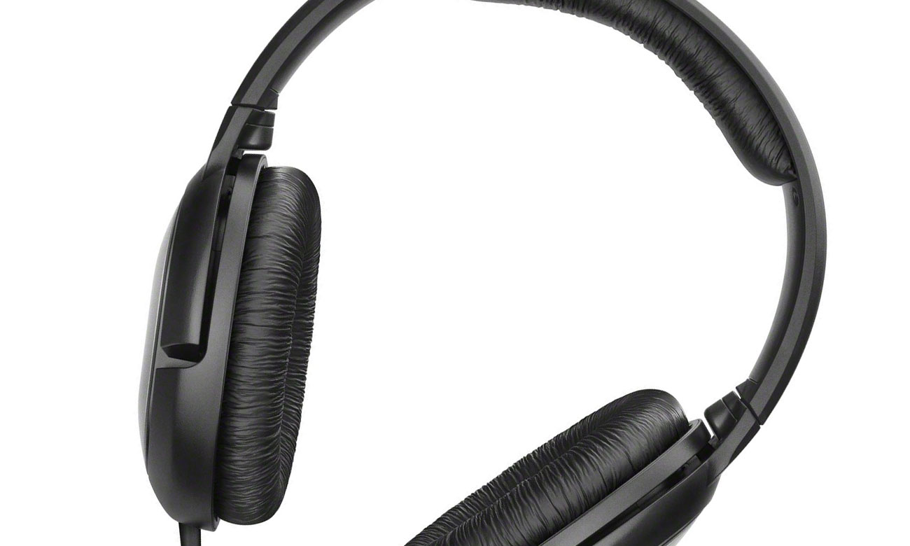 Czarne wygodne słuchawki Sennheiser HD 206