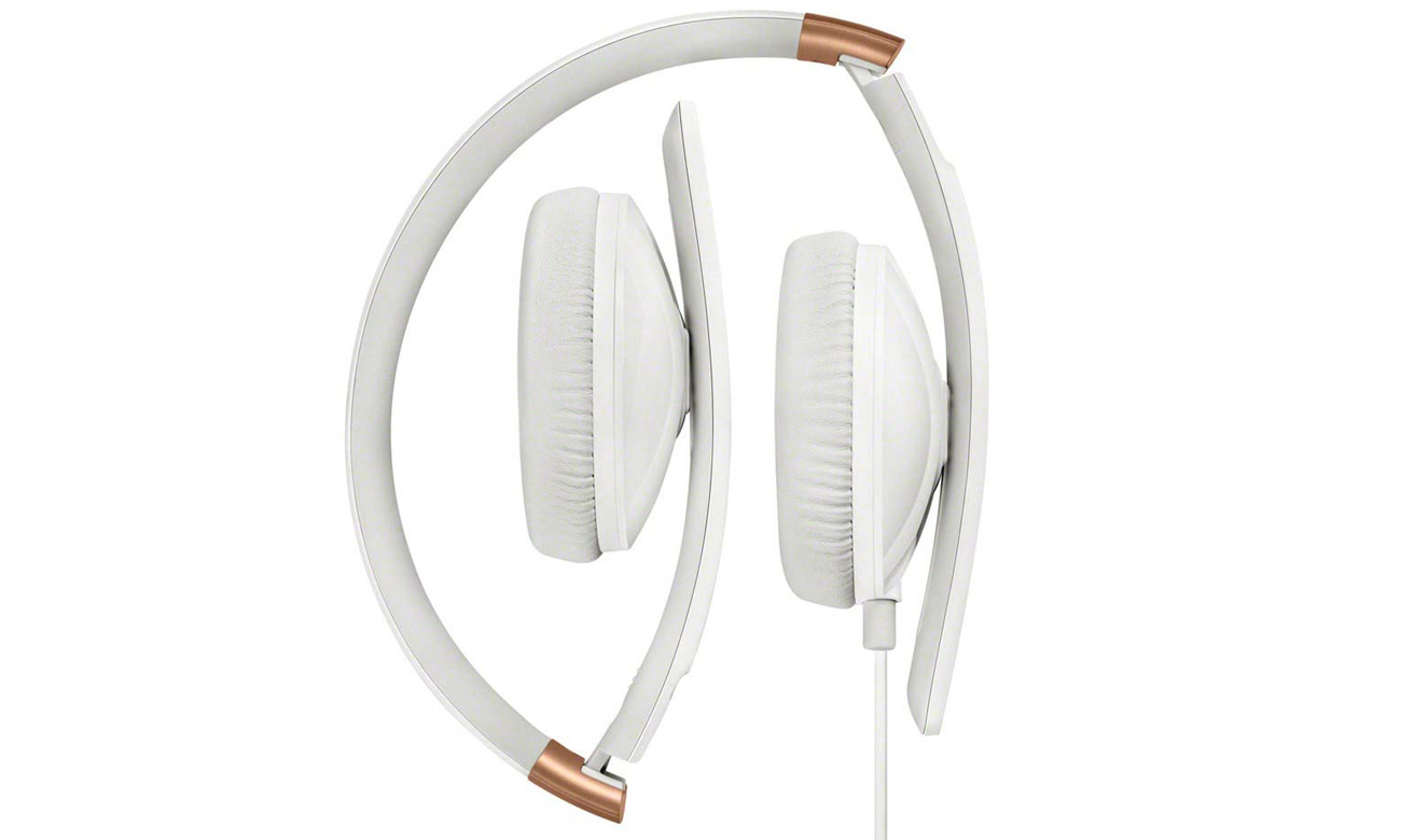 Białe składane słuchawki Sennheiser HD 2.30 G