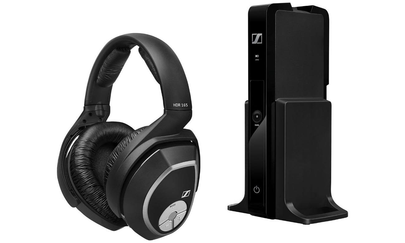 Słuchawki bezprzewodowe RS 165 Sennheiser łatwe w obsłudze