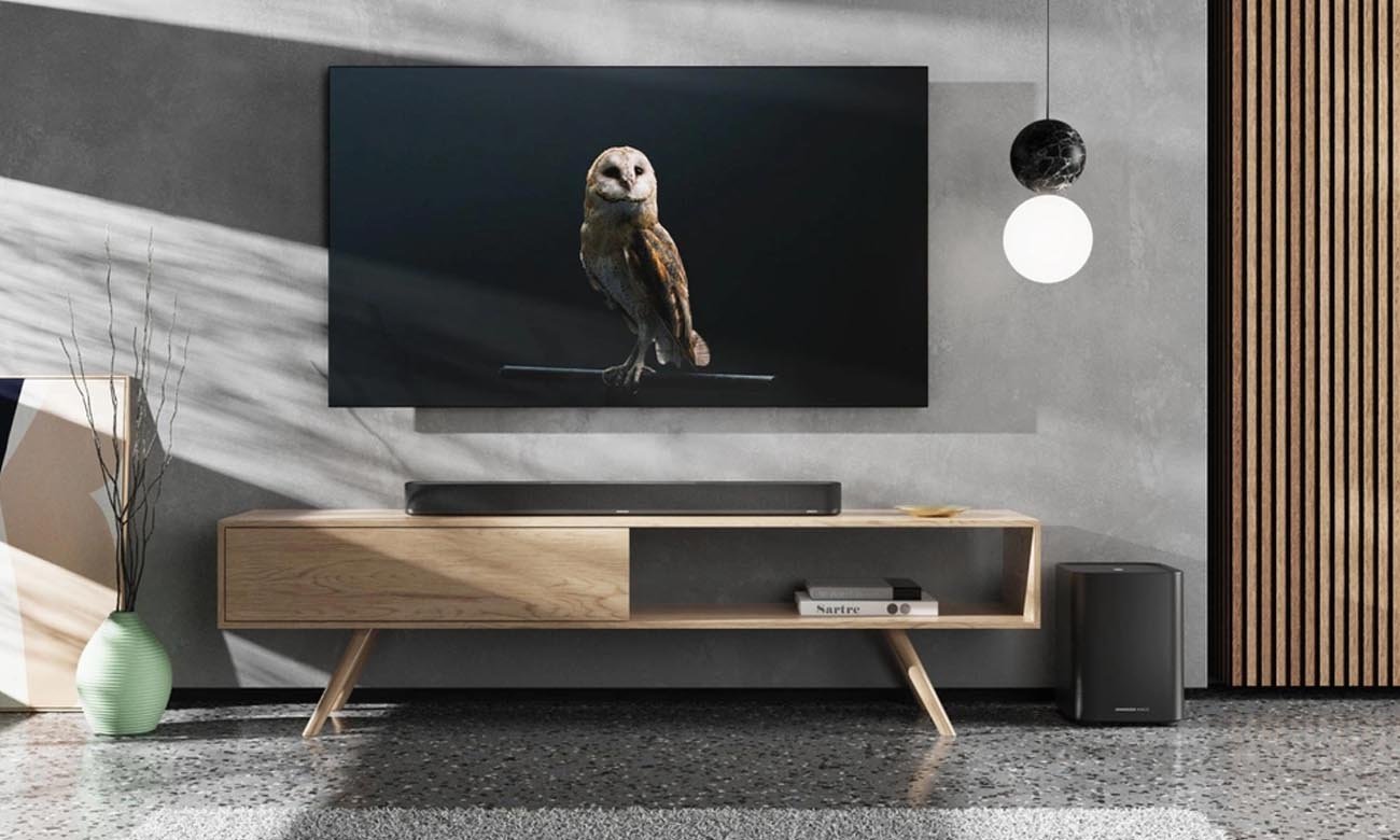 Soundbar Sennheiser AMBEO plus z mocnym brzmieniem