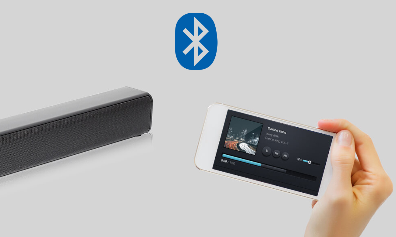 Łączność Bluetooth z listwą głośnikową Sharp HT-SBW110