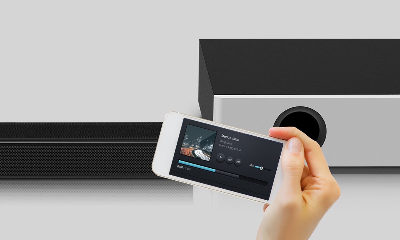 Łączność Bluetooth z listwą głośnikową Sharp HT-SBW160