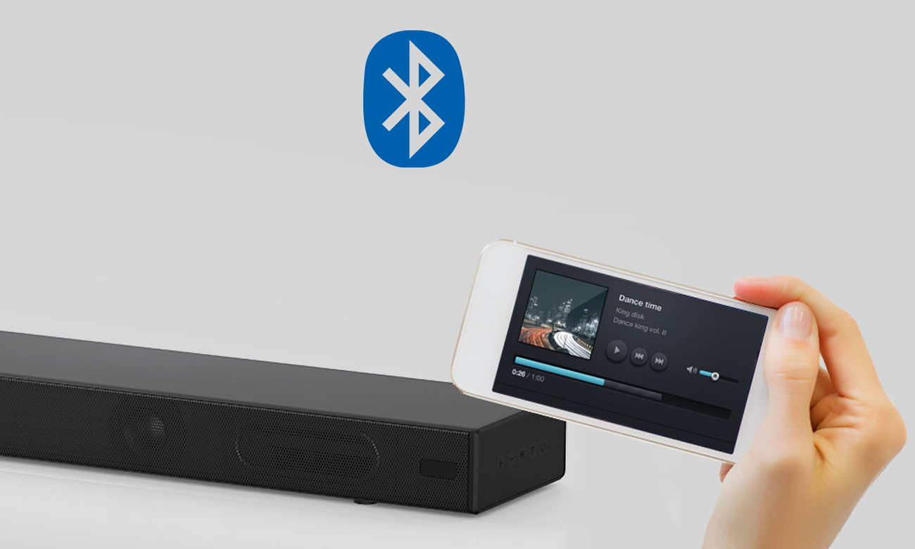 Czarny soundbar Sharp HT-SBW420 o mocy 220 W