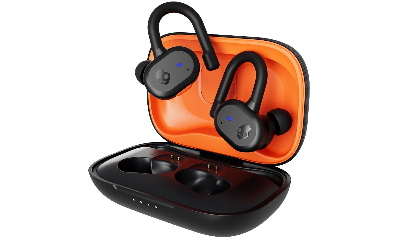 Tile®Tracker w Skullcandy Push Active Czarno-pomarańczowe