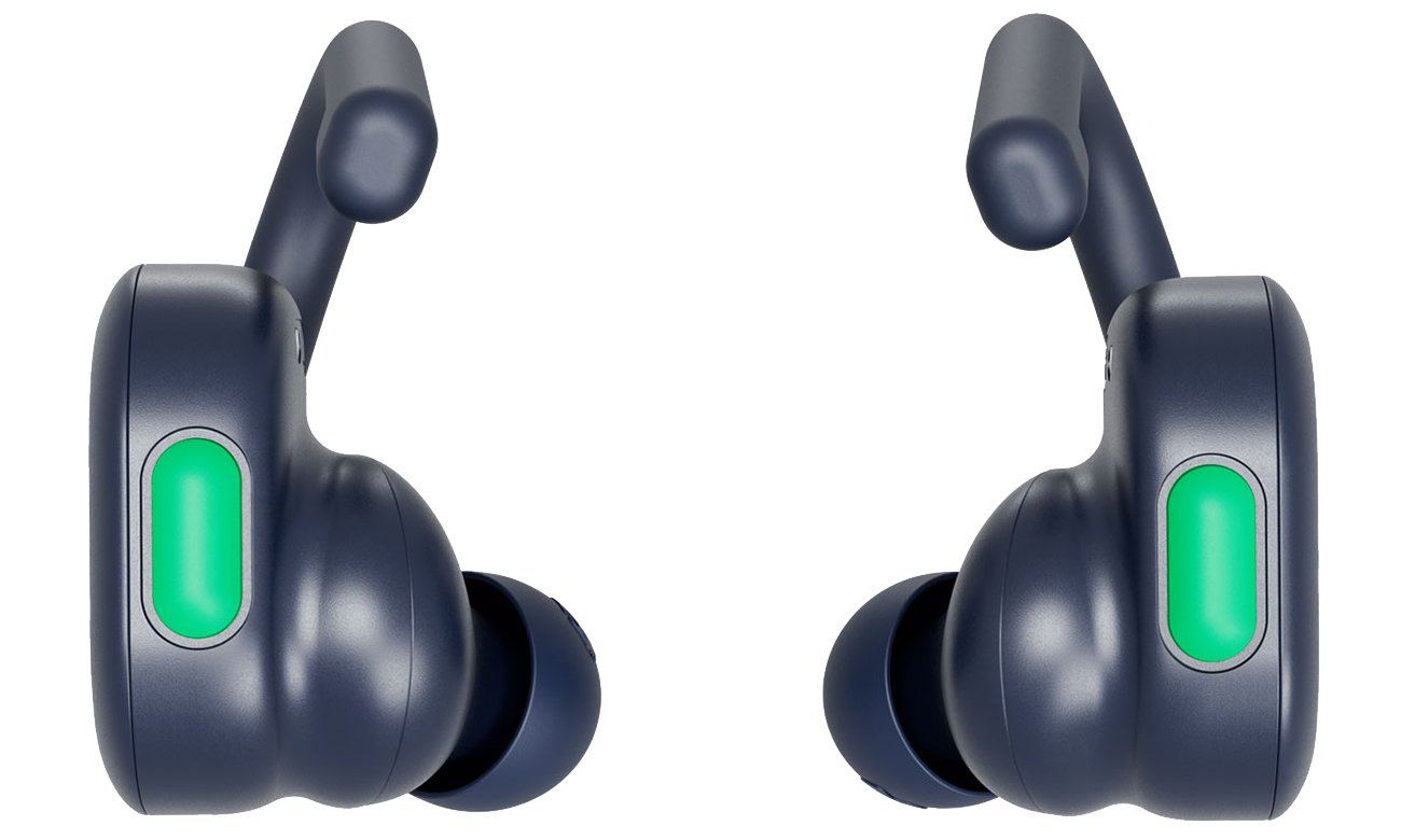 Skull-iQ Smart Feature Technology w Skullcandy Push Active Granatowo-zielone