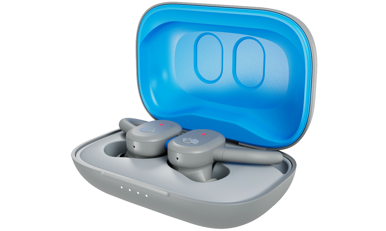 Bateria z technologią Rapid Charge w Skullcandy Push Active Szaro-niebieskie