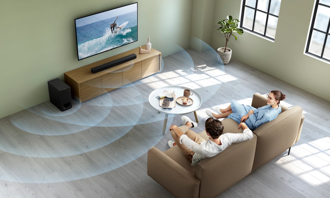 Sony HTS350 z technologią S-Force PRO Front Surround