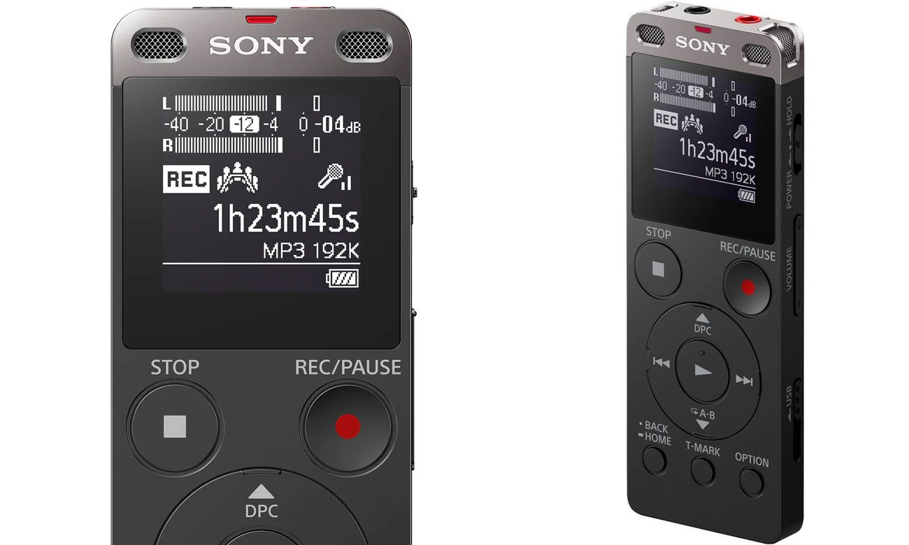 Tryby nagrywania w dyktafonie Sony ICD-UX560B
