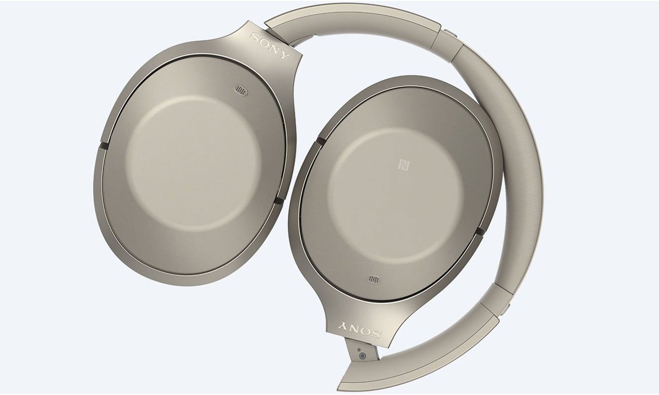 Składana konstrukcja słuchawek nausznych Sony MDR-1000X