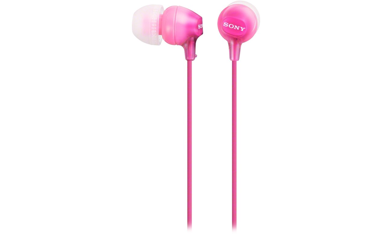 Przewodowe słuchawki Sony MDR–EX15LP Różowe