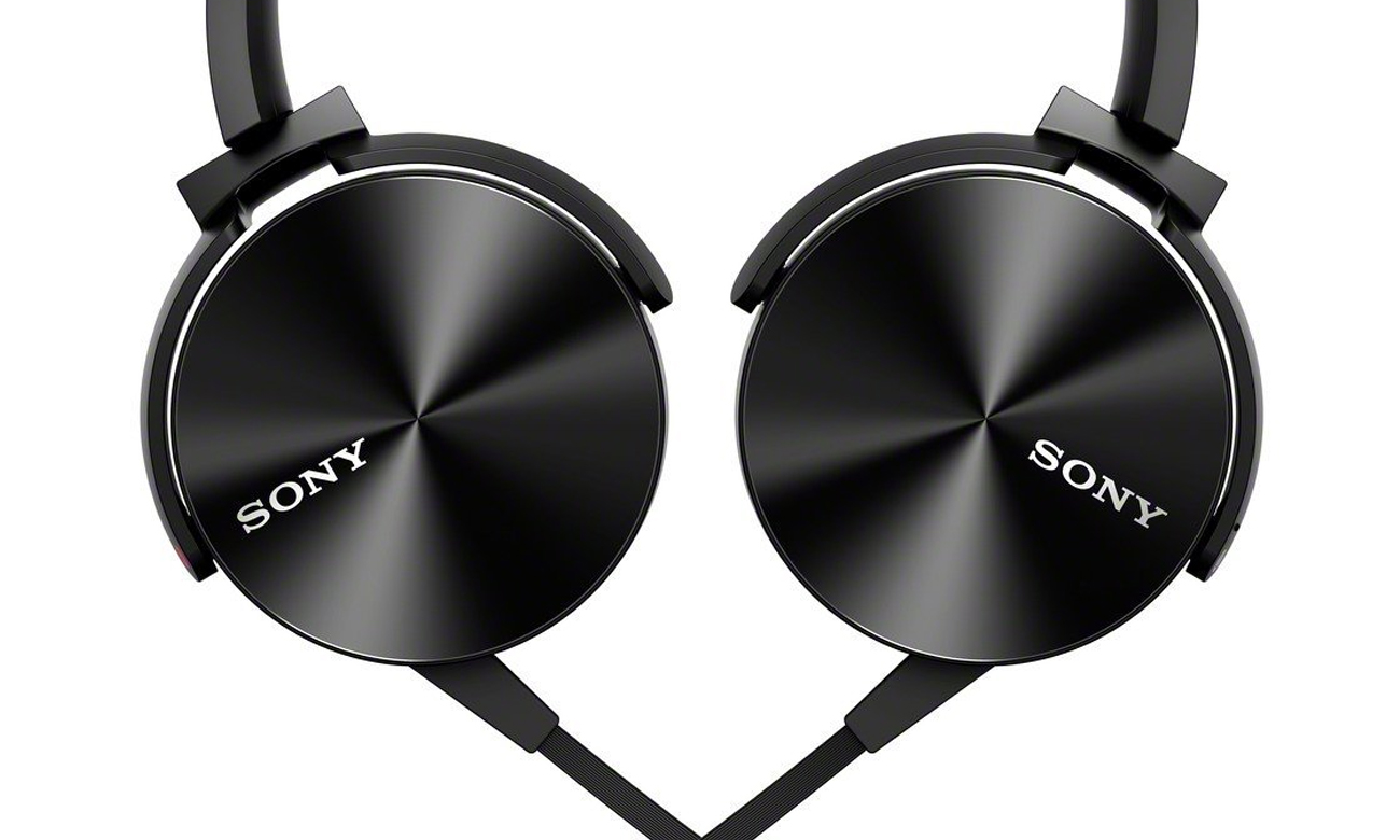 słuchawki Sony MDR-XB450APB łatwe w transporcie