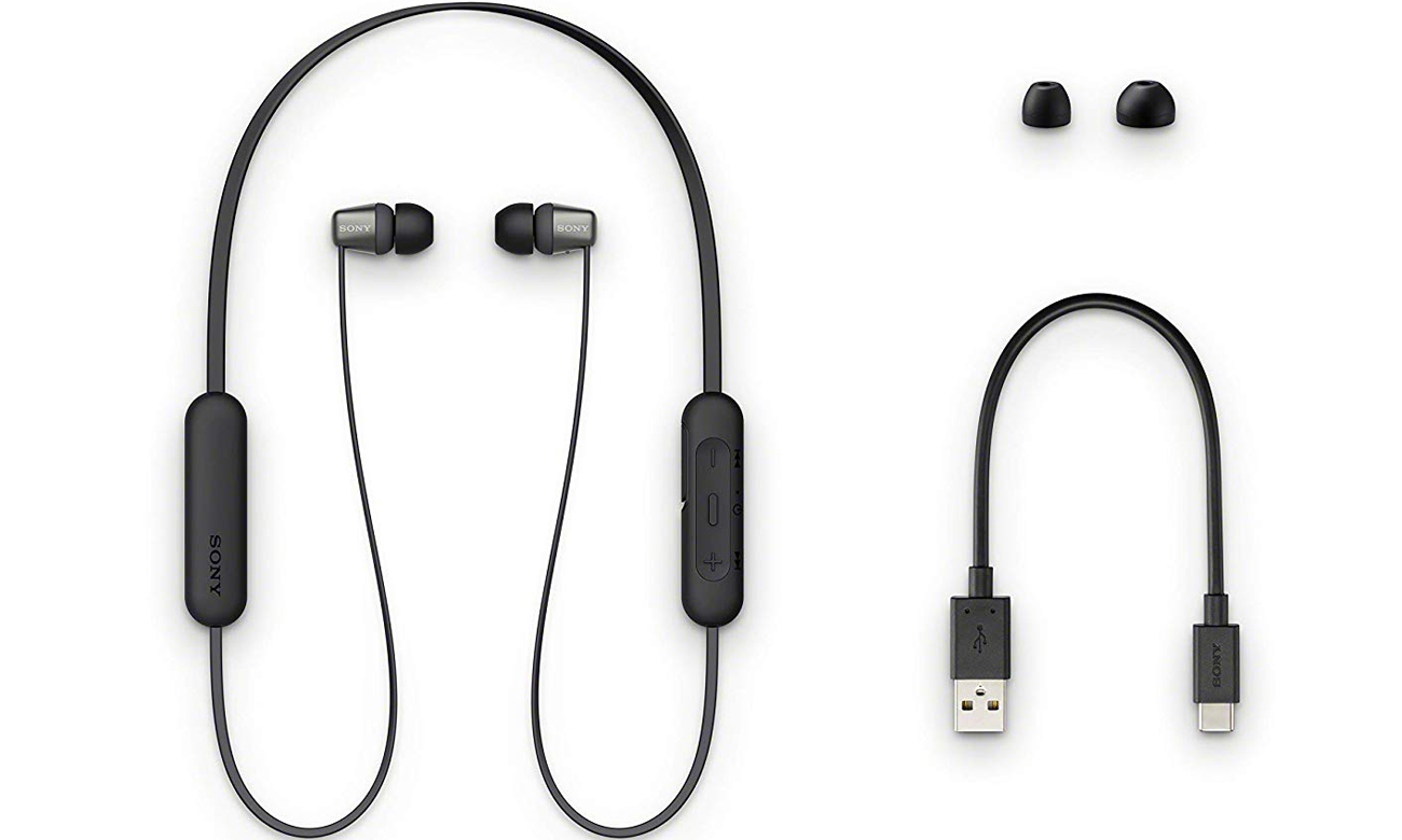 Konstrukcja słuchawek dokanałowych Sony WI-C310